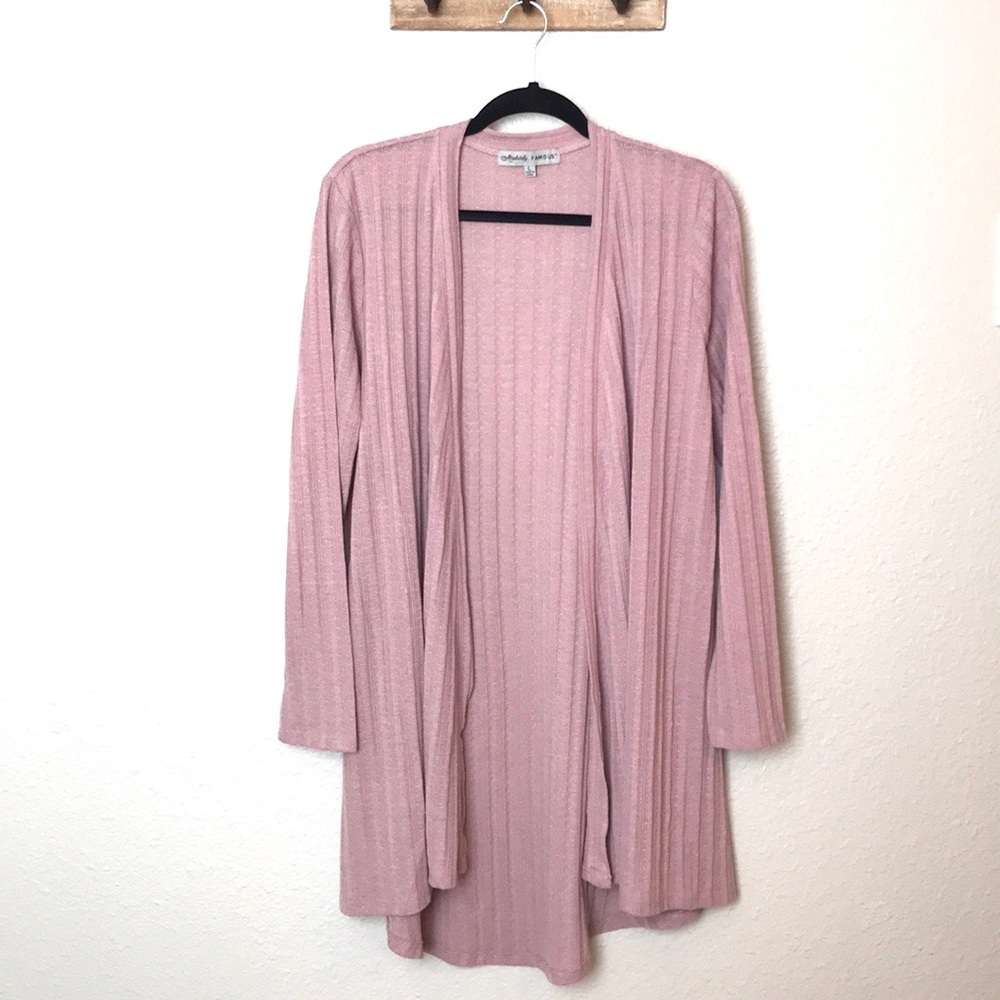 Absolutely Famous Open Front Knit Cardigan.